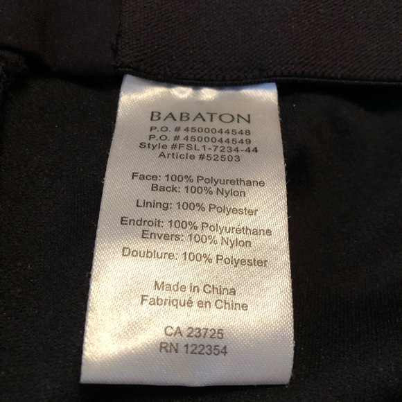 ***NOT FOR SALE****Babaton aritzia black double slit jax pleather high rise - Picture 3 of 8